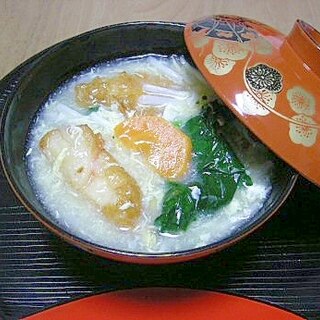 野菜とはんぺんのかきたま汁